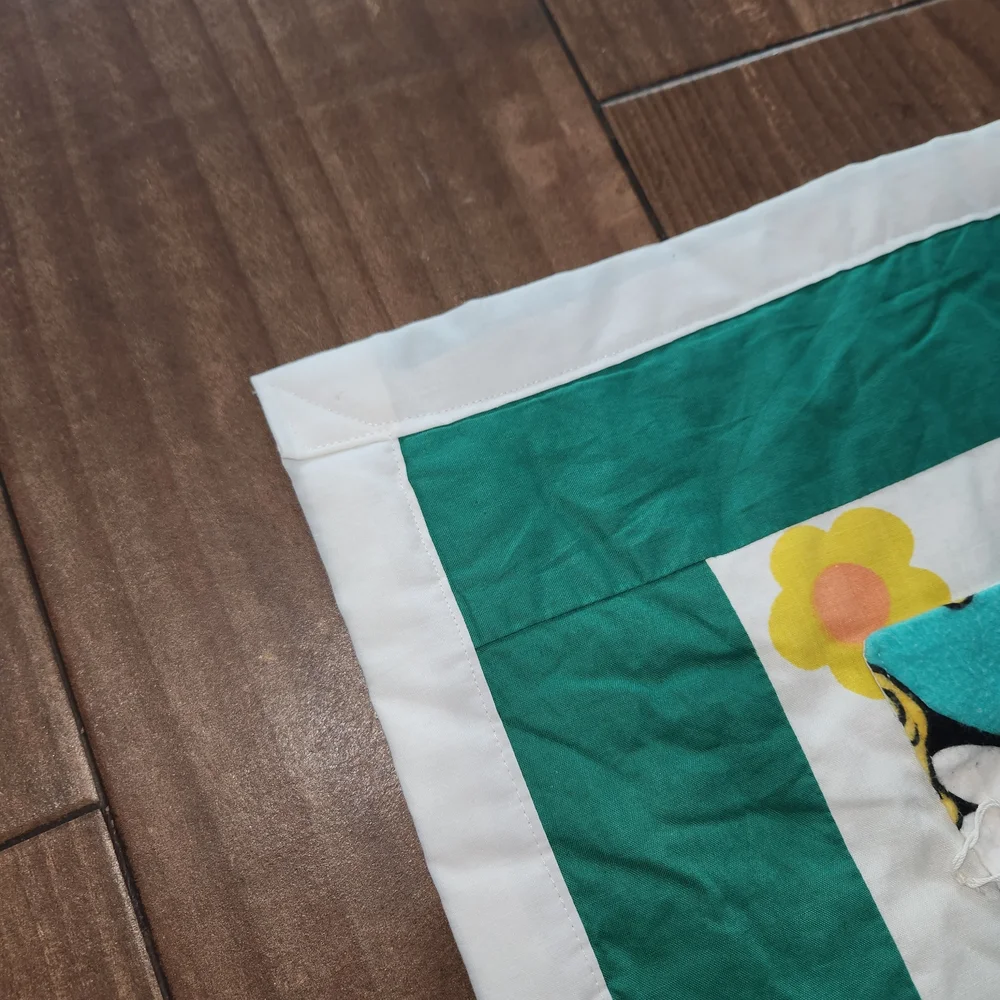 VINTAGE Disney Pluto m&ms handmade quilt Blanket 47